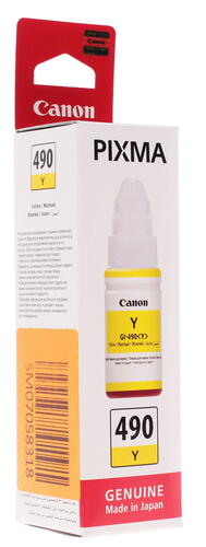 Купить Чернила водорастворимые Canon GI-490 Y желтый  1049792. Характеристики, отзывы и цены в Донецке