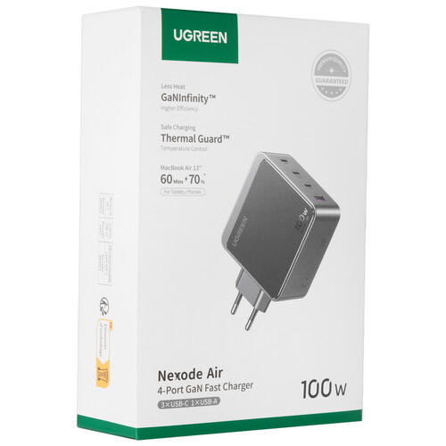 Купить Сетевое зарядное устройство Ugreen X565 серый  9191274. Характеристики, отзывы и цены в Донецке