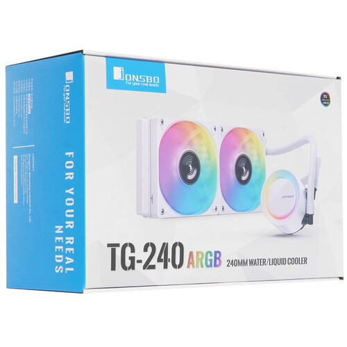 Купить Система охлаждения JONSBO TG-240 ARGB  белая  9197162. Характеристики, отзывы и цены в Донецке