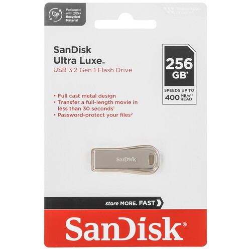 Купить Память USB Flash 256 ГБ SanDisk Ultra Luxe [SDCZ74-256G-G46]  5470880. Характеристики, отзывы и цены в Донецке