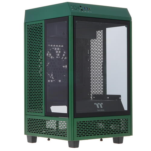 Купить Корпус Thermaltake The Tower 100 Racing Green [CA-1R3-00SCWN-00] зеленый  4852250. Характеристики, отзывы и цены в Донецке