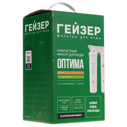 Купить Проточный питьевой фильтр Гейзер Оптима  5429782. Характеристики, отзывы и цены в Донецке