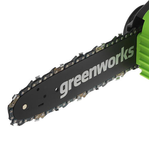 Купить Аккумуляторная цепная пила GreenWorks G24CS25K4  шина - 25 см (10")  5081471. Характеристики, отзывы и цены в Донецке