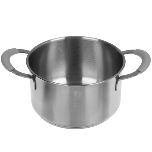 Купить Кастрюля OneTwo Sapphire O3SC25 2.5 л 18 см серебристый  9204335. Характеристики, отзывы и цены в Донецке