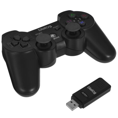 Купить Геймпад беспроводной DIalog GP-A17RF черный  5039710. Характеристики, отзывы и цены в Донецке
