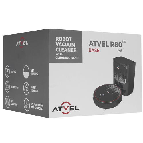 Купить Робот-пылесос Atvel R80 черный  9061623. Характеристики, отзывы и цены в Донецке