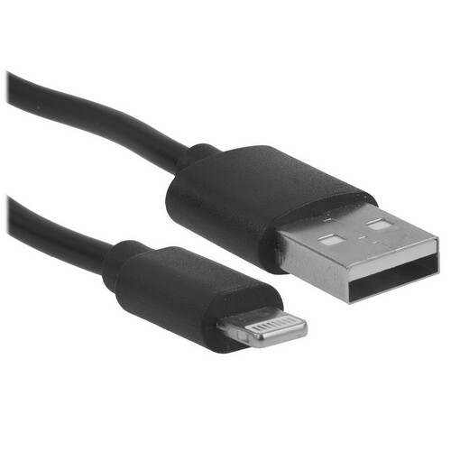 Купить Кабель круглый BoraSCO Lightning 8-pin - USB 2.0 Type-A черный 1 м  5614032. Характеристики, отзывы и цены в Донецке