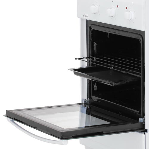 Купить Электрическая плита FLAMA CE 32011 W белый  9973269. Характеристики, отзывы и цены в Донецке