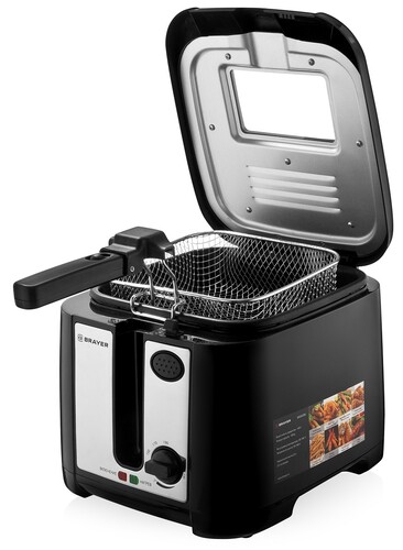 Купить Фритюрница BRAYER 2832BR-BK черный  9925714. Характеристики, отзывы и цены в Донецке