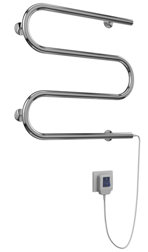 Купить Полотенцесушитель электрический Royal Thermo Электро 25 М-обр 500х500 серебристый  9115396. Характеристики, отзывы и цены в Донецке