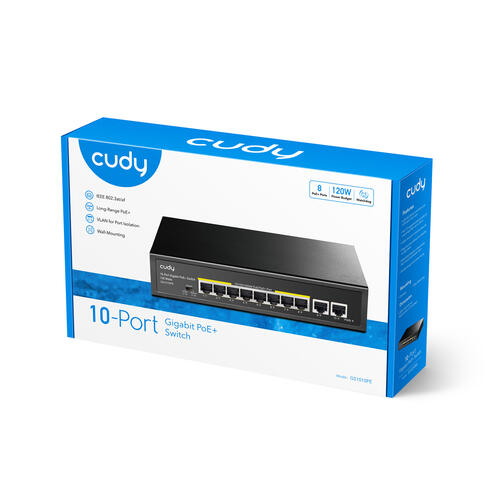 Купить Коммутатор Cudy GS1010PE  9046066. Характеристики, отзывы и цены в Донецке