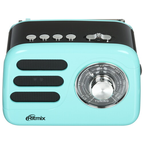 Купить Радиоприемник Ritmix RPR-033 бирюзовый  9201100. Характеристики, отзывы и цены в Донецке