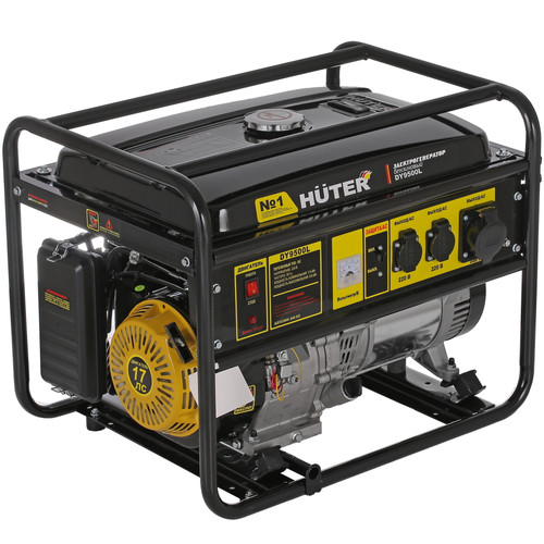 Купить Электрогенератор   бензиновый Huter DY9500L  1263982. Характеристики, отзывы и цены в Донецке
