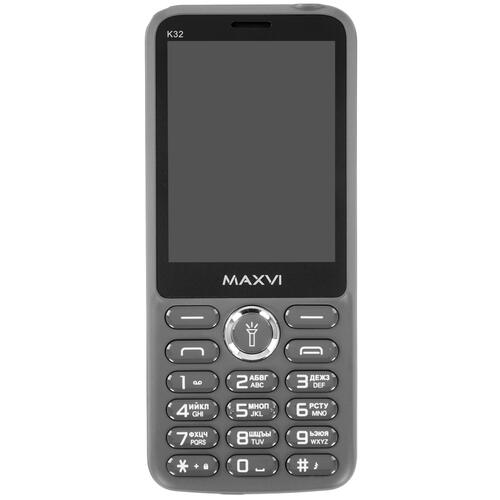 Купить Сотовый телефон Maxvi K32 серый  9927349. Характеристики, отзывы и цены в Донецке