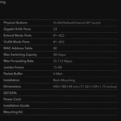 Купить Коммутатор Cudy GS1024L  9203638. Характеристики, отзывы и цены в Донецке