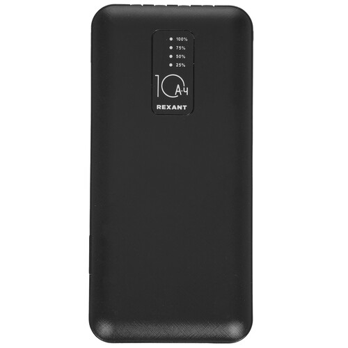 Купить Портативный аккумулятор REXANT 30-2038 черный  9190011. Характеристики, отзывы и цены в Донецке
