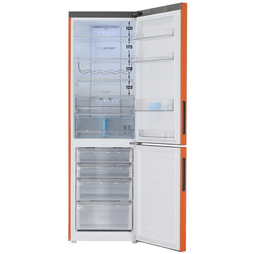 Купить Холодильник с морозильником   Haier C2F636CORGU1 оранжевый  5463887. Характеристики, отзывы и цены в Донецке
