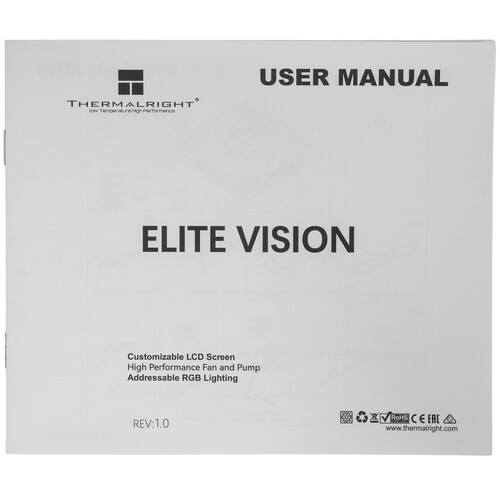 Купить Система охлаждения Thermalright Elite Vision 360 ARGB черная  5615684. Характеристики, отзывы и цены в Донецке