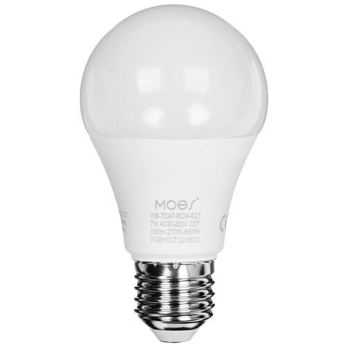 Купить Лампа светодиодная Moes Smart LED Bulb Wi-Fi WB-TDA7-RCW-E27  9161855. Характеристики, отзывы и цены в Донецке