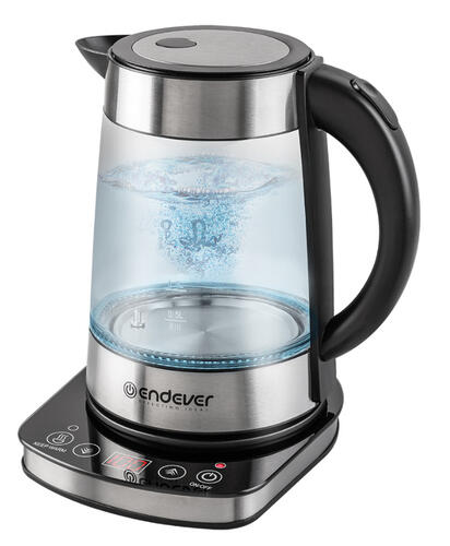 Купить Электрочайник Endever Skyline KR-367G серебристый  9050704. Характеристики, отзывы и цены в Донецке