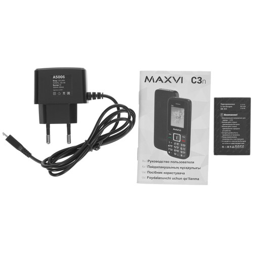 Купить Сотовый телефон Maxvi C3n черный  4831768. Характеристики, отзывы и цены в Донецке
