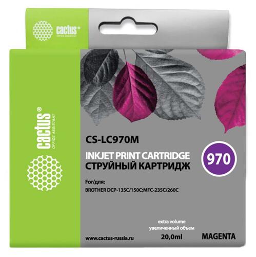 Купить Картридж Cactus CS-LC970M пурпурный  7974968. Характеристики, отзывы и цены в Донецке