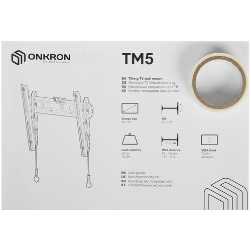 Купить Кронштейн для ТВ ONKRON TM5 черный  5448631. Характеристики, отзывы и цены в Донецке