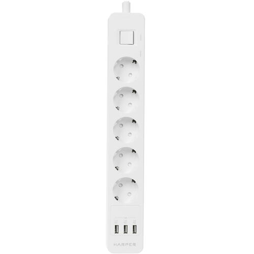 Купить Сетевой фильтр Harper UCH-560 белый  5325669. Характеристики, отзывы и цены в Донецке