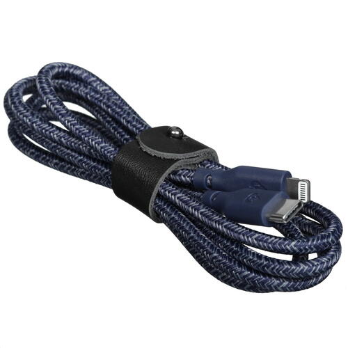 Купить Кабель круглый uBear Lightning 8-pin MFI - USB Type-C синий 1.2 м  5466125. Характеристики, отзывы и цены в Донецке