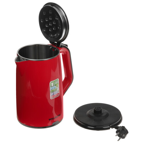 Купить Электрочайник WILLMARK WEK-2012PS красный  5343861. Характеристики, отзывы и цены в Донецке