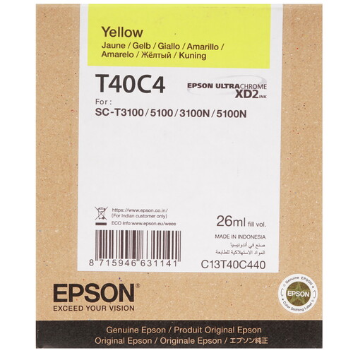 Купить Картридж Epson T40C желтый  1691171. Характеристики, отзывы и цены в Донецке