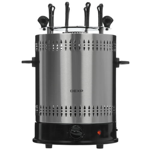 Купить Электрошашлычница DEXP KBM-1400 серебристый  5416621. Характеристики, отзывы и цены в Донецке