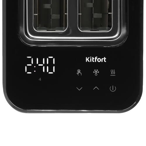 Купить Тостер Kitfort КТ-4083 черный  9035429. Характеристики, отзывы и цены в Донецке