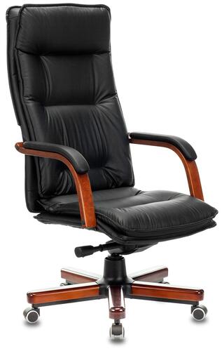 Купить Кресло офисное Бюрократ T-9927WALNUT черный  9096963. Характеристики, отзывы и цены в Донецке