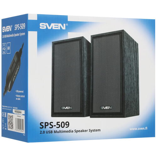Купить Колонки SVEN SPS-509 черный  5063955. Характеристики, отзывы и цены в Донецке