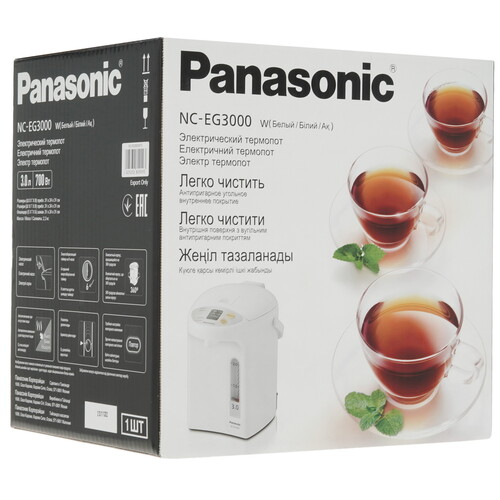 Купить Термопот Panasonic NC-EG3000WTS белый  7959409. Характеристики, отзывы и цены в Донецке