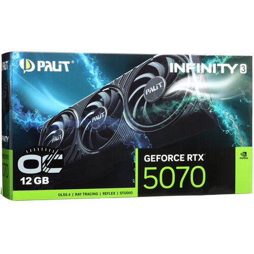 Купить Видеокарта Palit GeForce RTX 5070 Infinity 3 OC  5623568. Характеристики, отзывы и цены в Донецке