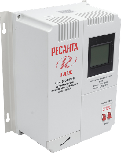 Купить Стабилизатор напряжения Ресанта АСН-3000Н/1-Ц Lux  7901346. Характеристики, отзывы и цены в Донецке