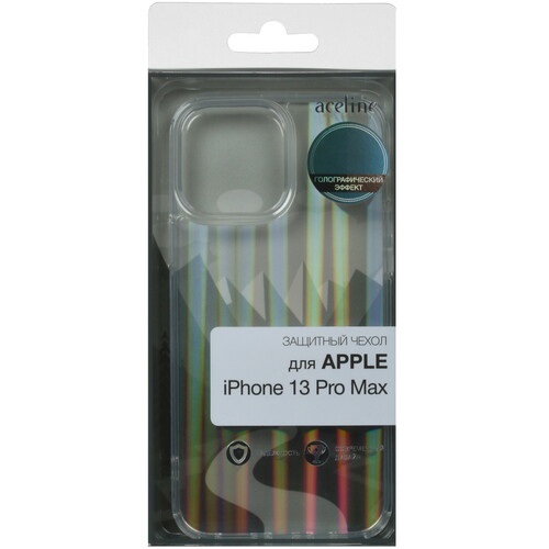 Купить Накладка  Aceline Rainbow для Apple iPhone 13 Pro Max прозрачный  4844445. Характеристики, отзывы и цены в Донецке
