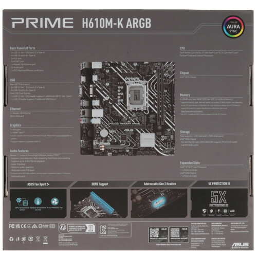 Купить Материнская плата ASUS PRIME H610M-K ARGB  5462268. Характеристики, отзывы и цены в Донецке