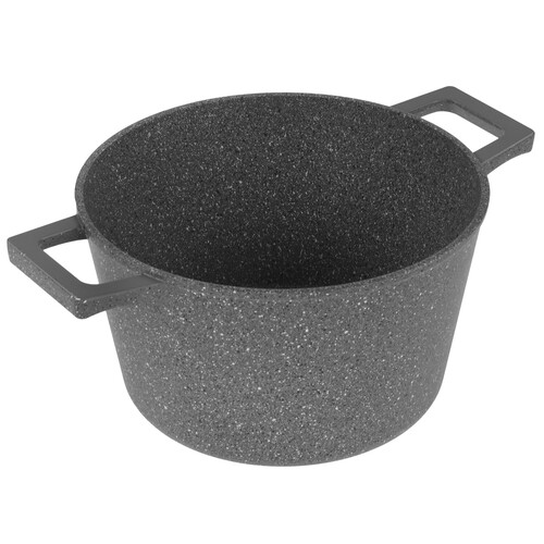 Купить Кастрюля Helper GRANIT G7550 5 л 24 см серый  9227271. Характеристики, отзывы и цены в Донецке