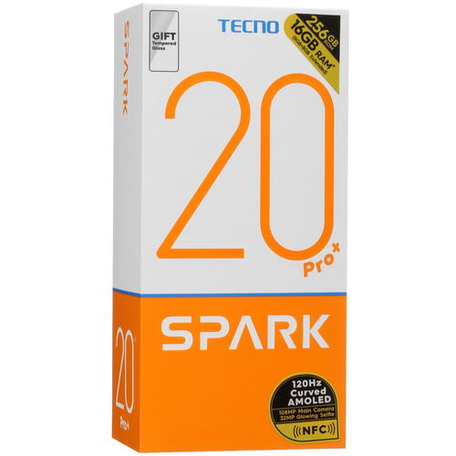 Купить 6.78" Смартфон Tecno SPARK 20 Pro+ 256 ГБ белый  5445564. Характеристики, отзывы и цены в Донецке