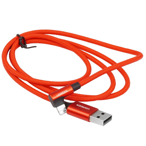 Купить Кабель круглый Ugreen Lightning 8-pin MFI - USB 2.0 Type-A красный 1 м  5478790. Характеристики, отзывы и цены в Донецке