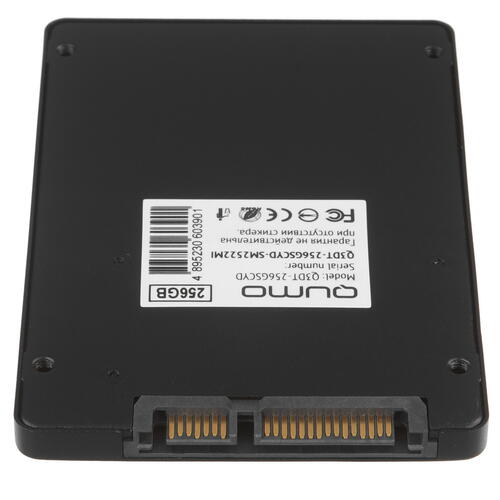 Купить 256 ГБ 2.5" SATA накопитель QUMO Novation 3D TLC [Q3DT-256GSCYD]  9911218. Характеристики, отзывы и цены в Донецке