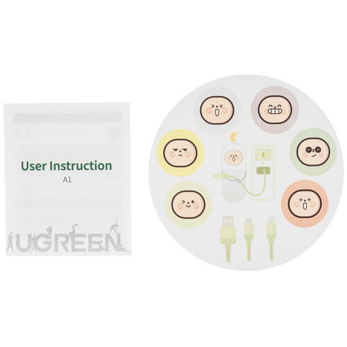 Купить Кабель круглый Ugreen Lightning 8-pin MFI - USB Type-C розовый 1 м  9983422. Характеристики, отзывы и цены в Донецке