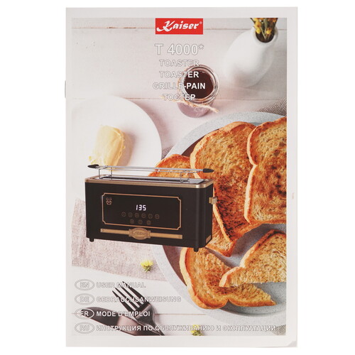 Купить Тостер Kaiser T 4000 красный  9229088. Характеристики, отзывы и цены в Донецке
