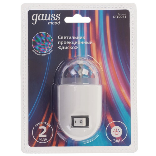 Купить Ночник Gauss DIY0041 белый  9114296. Характеристики, отзывы и цены в Донецке