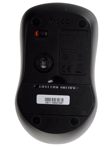 Купить Мышь беспроводная RAPOO 1620  черный  0156697. Характеристики, отзывы и цены в Донецке