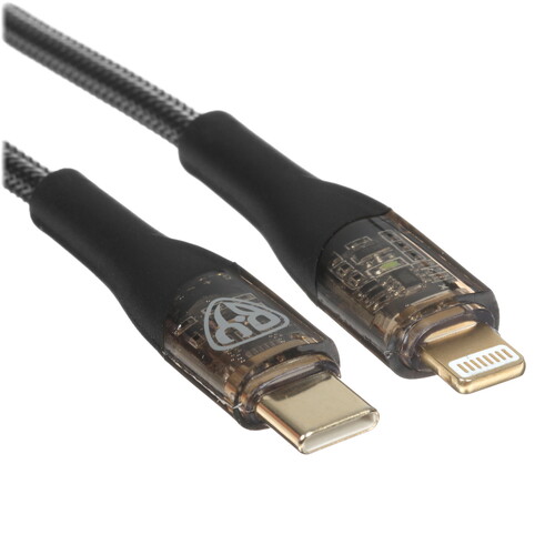 Купить Кабель круглый BY Lightning 8-pin - USB Type-C черный 1 м  5482183. Характеристики, отзывы и цены в Донецке