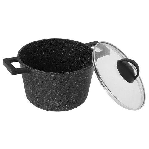 Купить Кастрюля Helper GURMAN GN7430 2 л 20 см черный  9227273. Характеристики, отзывы и цены в Донецке